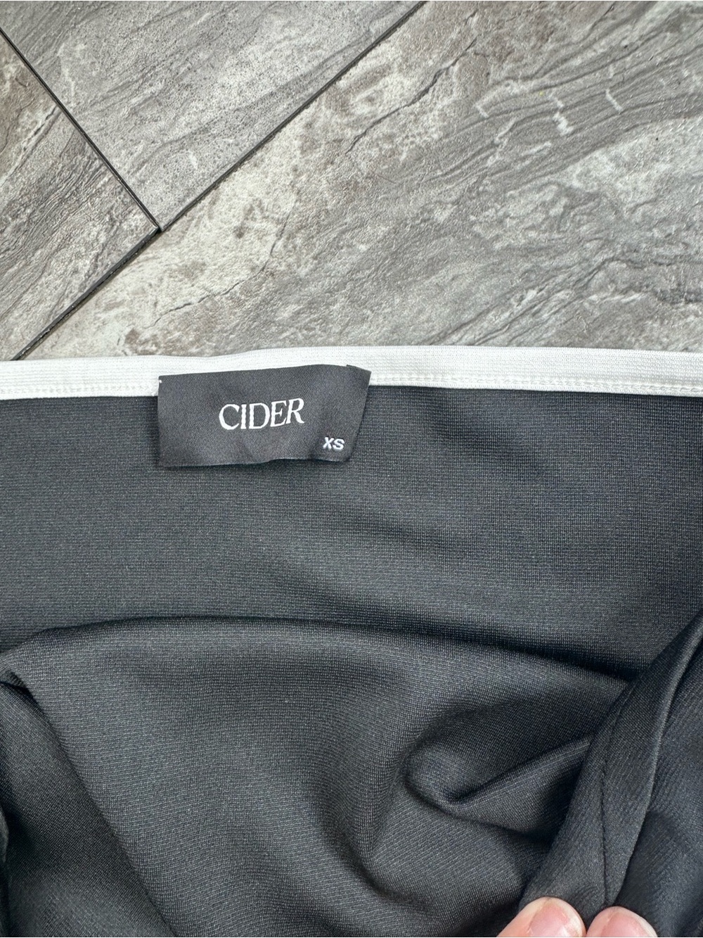 CIDER‎ Strapless Tube Bodycon Midi Dress Ruched Tie Knotted 0166 - Picture 6 of 10